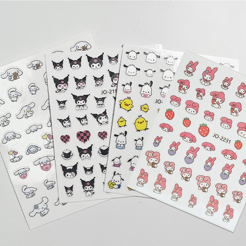 4 Sanrio stickers.