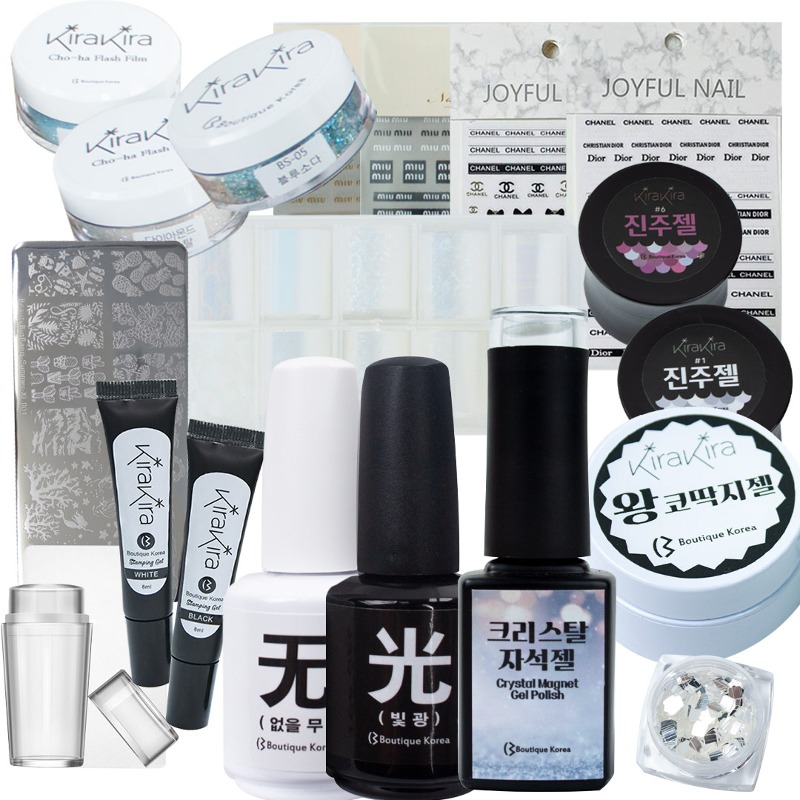 boutique Korea nail material nail art glitter set only 4 days