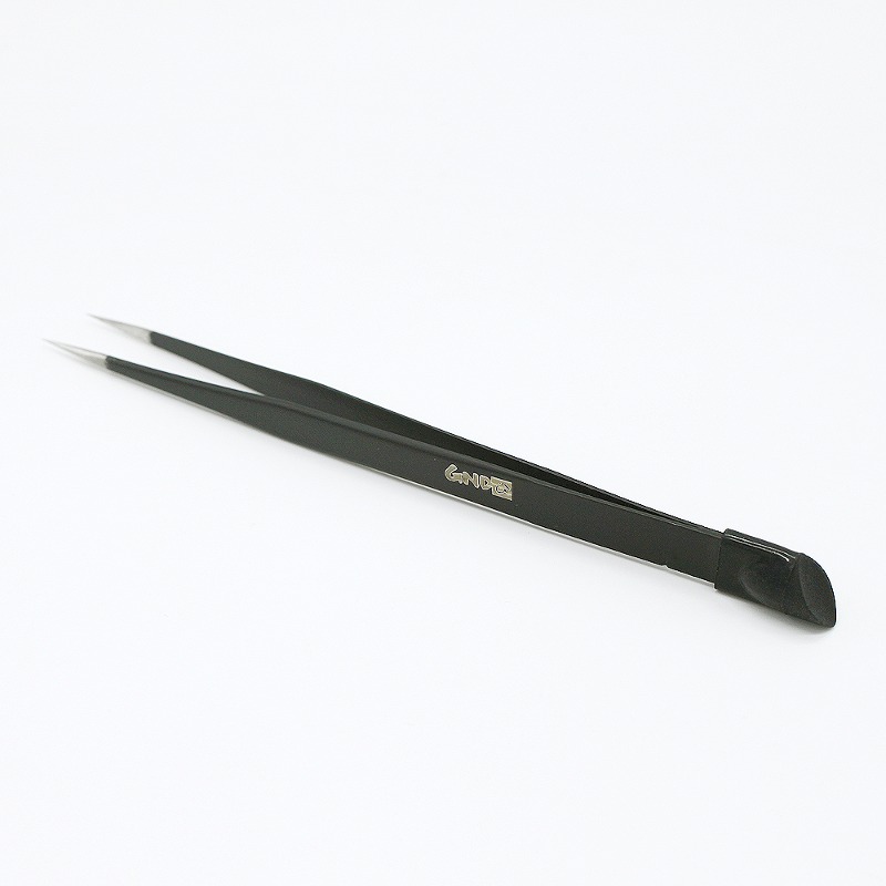 nail tweezers straight silicone pusher tweezers